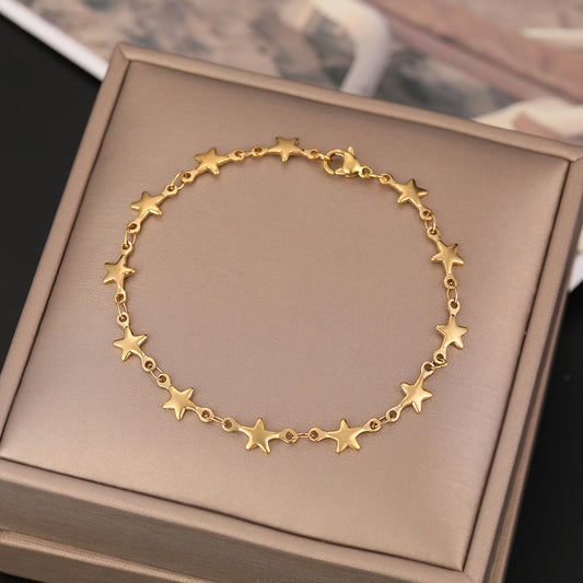 Stainless Steel Chain Bracelets For Man Women Gold Silver Color