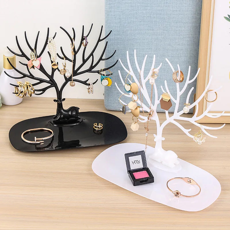 Deer shaped display rack, fashionable multi-color necklace jewelry hanging rack, bracelet, jewelry ring jewelry storage rack